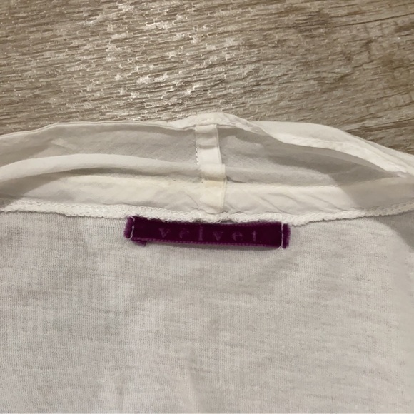 Velvet by Graham & Spencer White Cotton Shrug - Picture 4 of 7